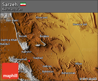 Physical Map of Sarzeh