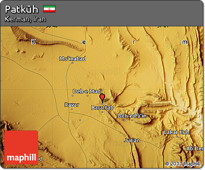 Physical Map of Patkūh