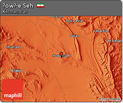 Political Map of Ḩowẕ-e Seh
