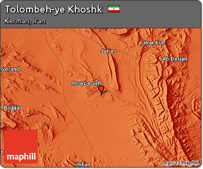 Political Map of Tolombeh-ye Khoshk