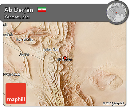 Satellite Map of Āb Derjān