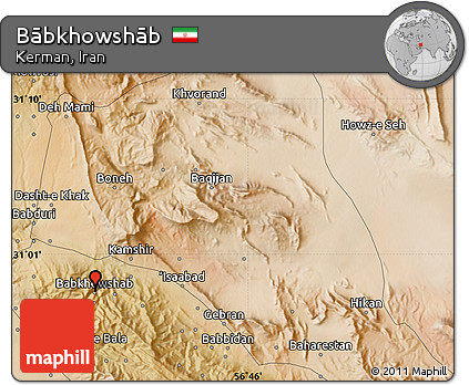 Satellite Map of Bābkhowshāb