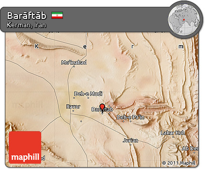 Satellite Map of Barāftāb