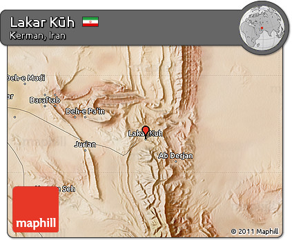 Satellite Map of Lakar Kūh