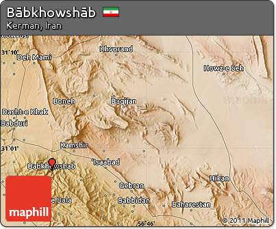 Satellite Map of Bābkhowshāb