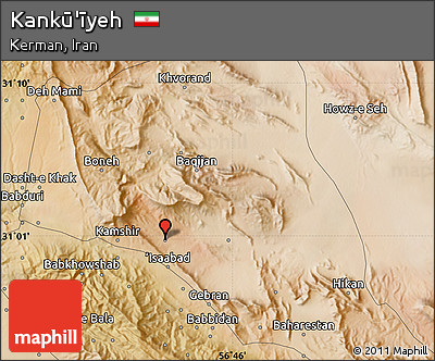 Satellite Map of Kankū'īyeh