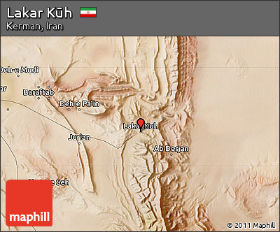 Satellite Map of Lakar Kūh