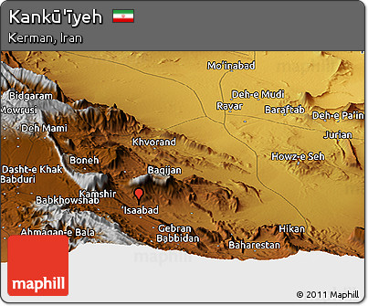 Physical Panoramic Map of Kankū'īyeh