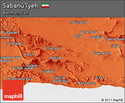 Political Panoramic Map of Sabanū'īyeh
