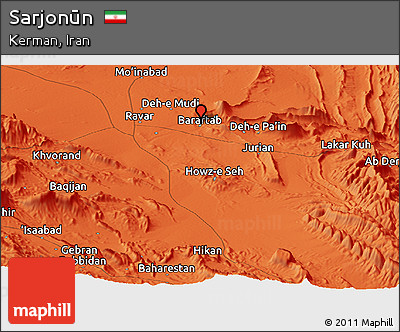 Political Panoramic Map of Sarjonūn