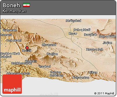 Satellite Panoramic Map of Boneh