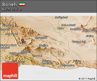 Satellite Panoramic Map of Boneh