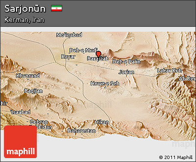 Satellite Panoramic Map of Sarjonūn