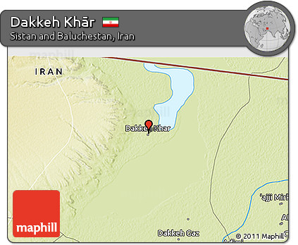 Physical 3D Map of Dakkeh Khār