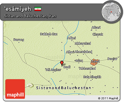 Physical 3D Map of 'esāmīyeh
