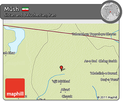 Physical 3D Map of Mūsh