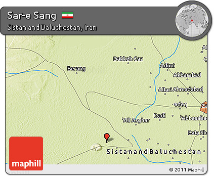 Physical 3D Map of Sar-e Sang