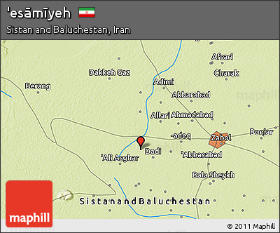Physical 3D Map of 'esāmīyeh