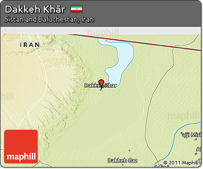Physical 3D Map of Dakkeh Khār