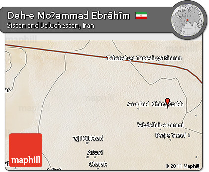 Satellite 3D Map of Deh-e Moḩammad Ebrāhīm