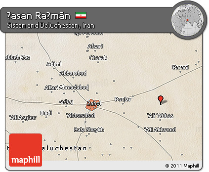 Satellite 3D Map of Ḩasan Raḩmān