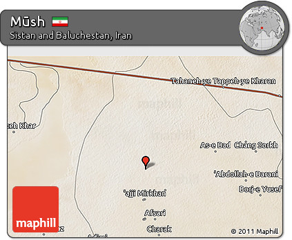 Satellite 3D Map of Mūsh