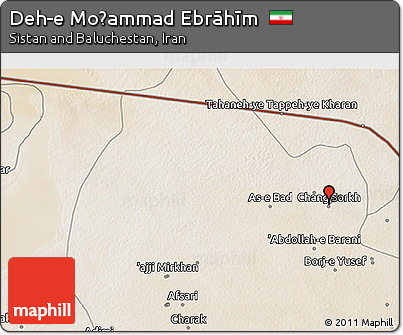 Satellite 3D Map of Deh-e Moḩammad Ebrāhīm