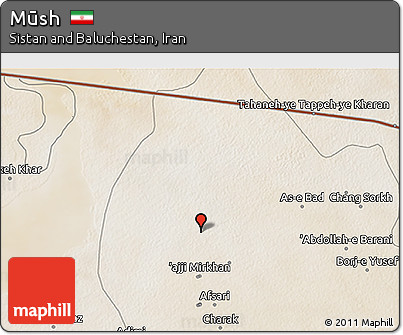 Satellite 3D Map of Mūsh