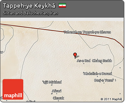 Satellite 3D Map of Tappeh-ye Keykhā