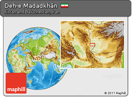 Physical Location Map of Deh-e Madadkhān