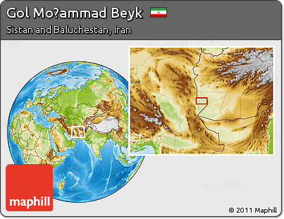 Physical Location Map of Gol Moḩammad Beyk