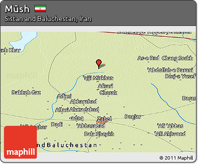 Physical Panoramic Map of Mūsh