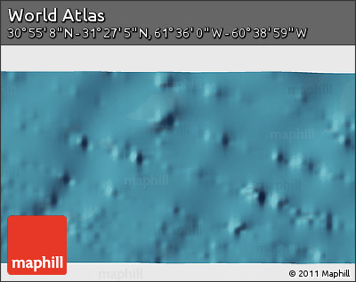 Satellite 3D Map of the Area around 31° 11' 6" N, 61° 7' 30" W