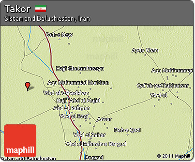 Physical 3D Map of Takor