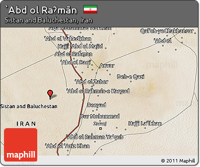 Satellite 3D Map of `Abd Ol Raḩmān