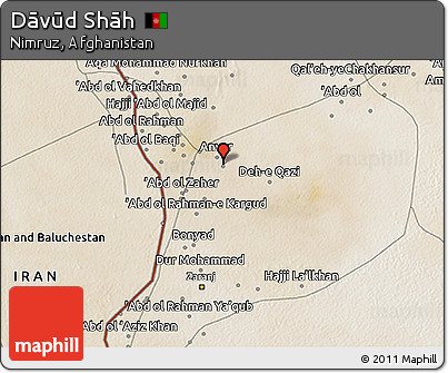 Satellite 3D Map of Dāvūd Shāh