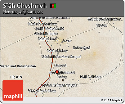 Satellite 3D Map of Sīāh Cheshmeh
