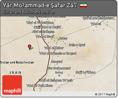 Satellite 3D Map of Yār Moḩammad-e Şafar Zā'ī
