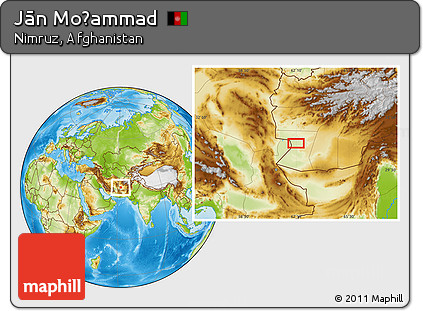 Physical Location Map of Jān Moḩammad