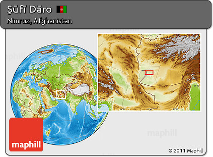 Physical Location Map of Şūfī Dāro