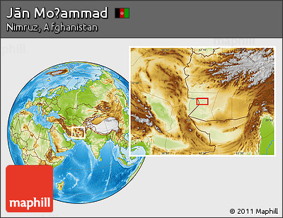 Physical Location Map of Jān Moḩammad