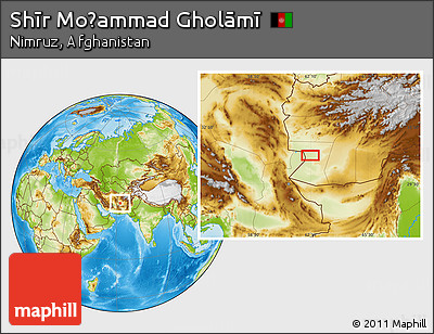 Physical Location Map of Shīr Moḩammad Gholāmī