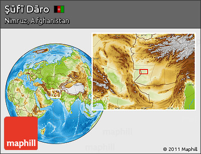 Physical Location Map of Şūfī Dāro