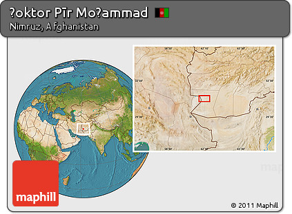 Satellite Location Map of Ḏoktor Pīr Moḩammad
