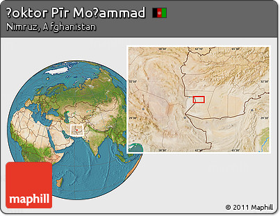 Satellite Location Map of Ḏoktor Pīr Moḩammad