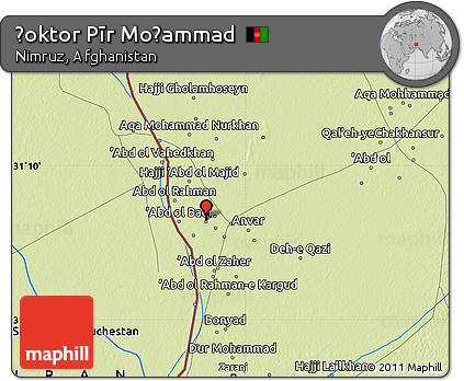 Physical Map of Ḏoktor Pīr Moḩammad