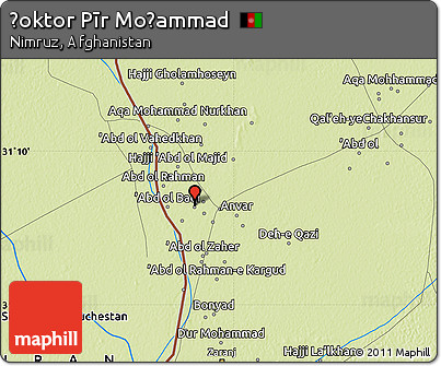 Physical Map of Ḏoktor Pīr Moḩammad