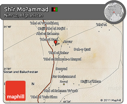 Satellite Map of Shīr Moḩammad