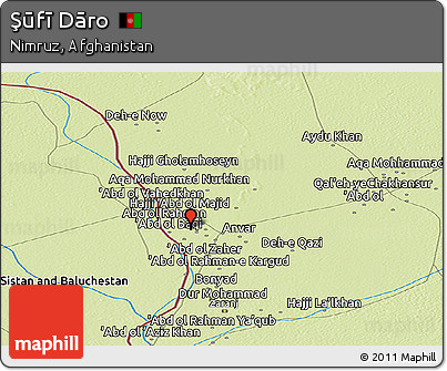 Physical Panoramic Map of Şūfī Dāro