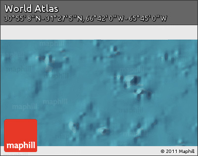 Satellite 3D Map of the Area around 31° 11' 6" N, 66° 13' 29" W